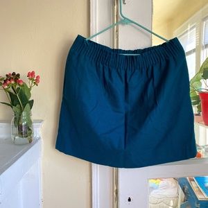J-Crew Teal Mini Skirt